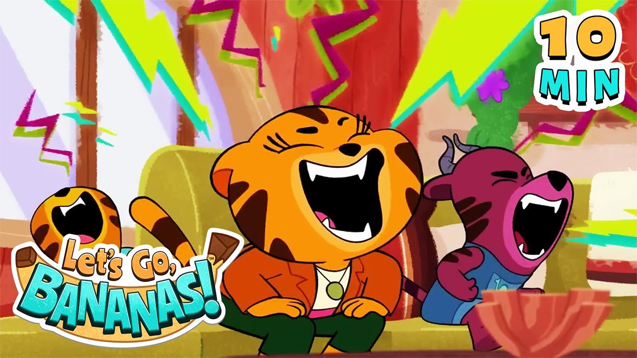 Slumber Party Gone Bananas! | Cartoons for Kids | Let's Go Bananas | 9 Story Fun