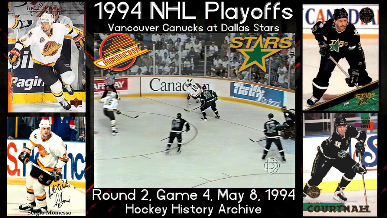 1994R2G4 Dallas Stars at Vancouver Canucks (Pavel Bure Vs Mike Modano)