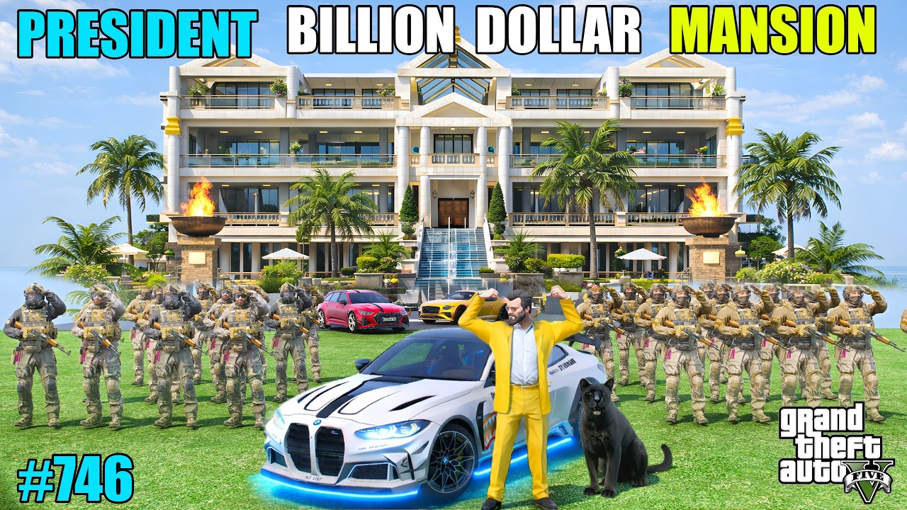 GTA 5 : MICHAEL NEW BILLION DOLLAR MANSION | GTA 5 GAMEPLAY #746