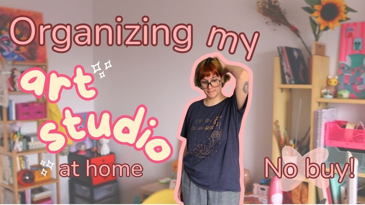 Upgrading my at-home studio 🖌️from messy to cozy & practical