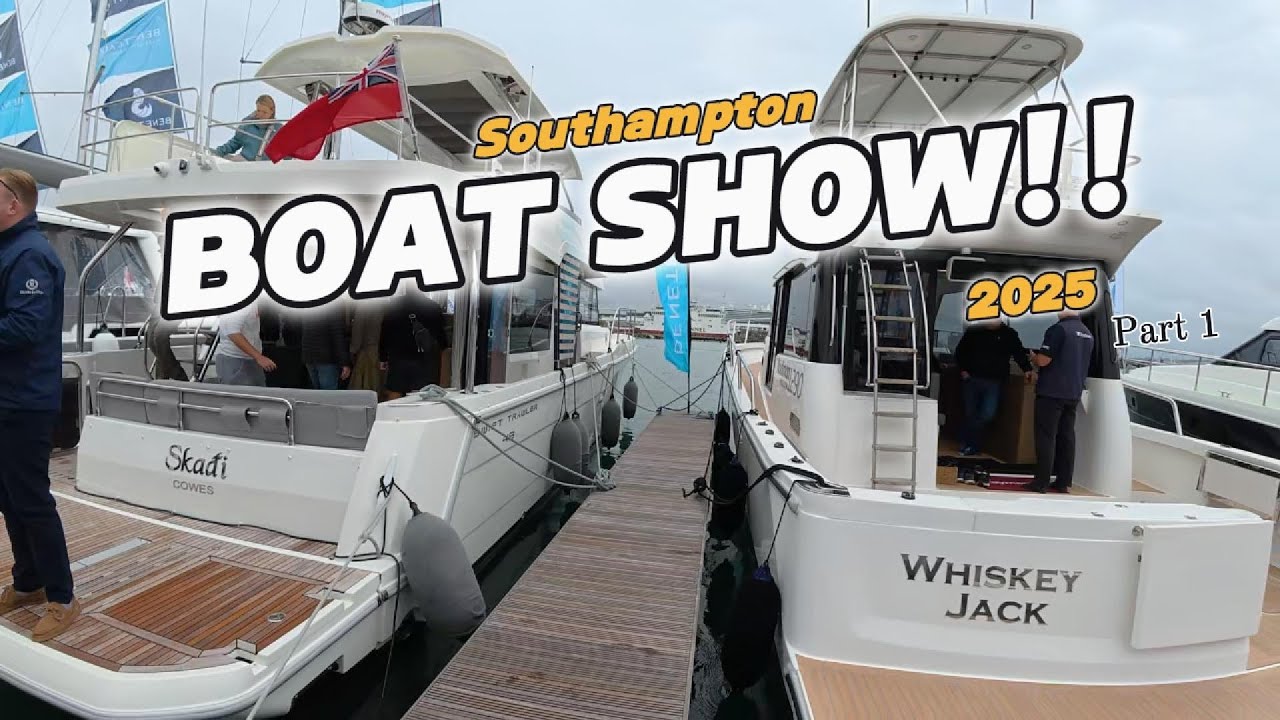 Southampton Boat Show 2025, диджей Скотт Миллс, лодки, лодочники, развлечения, часть 1.