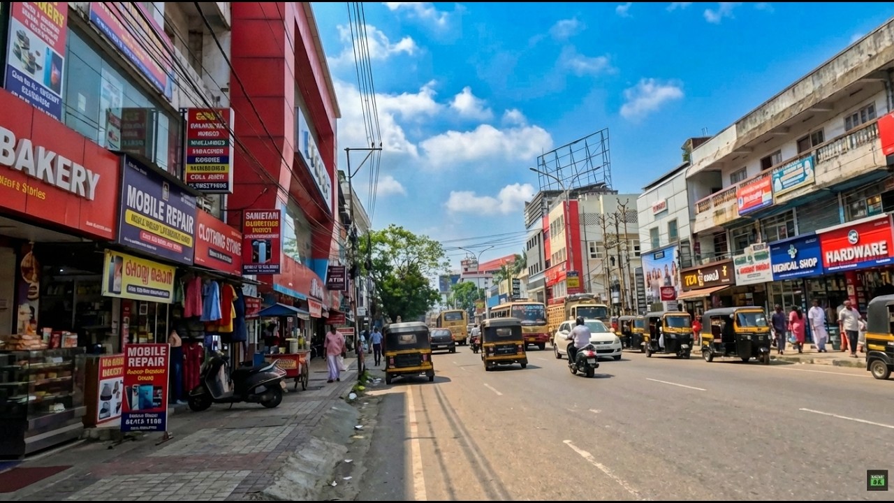 Kochi City Walking Tour, Kerala | India Walking Tour | Walking in Ernakulam Area 4K 60 FPS