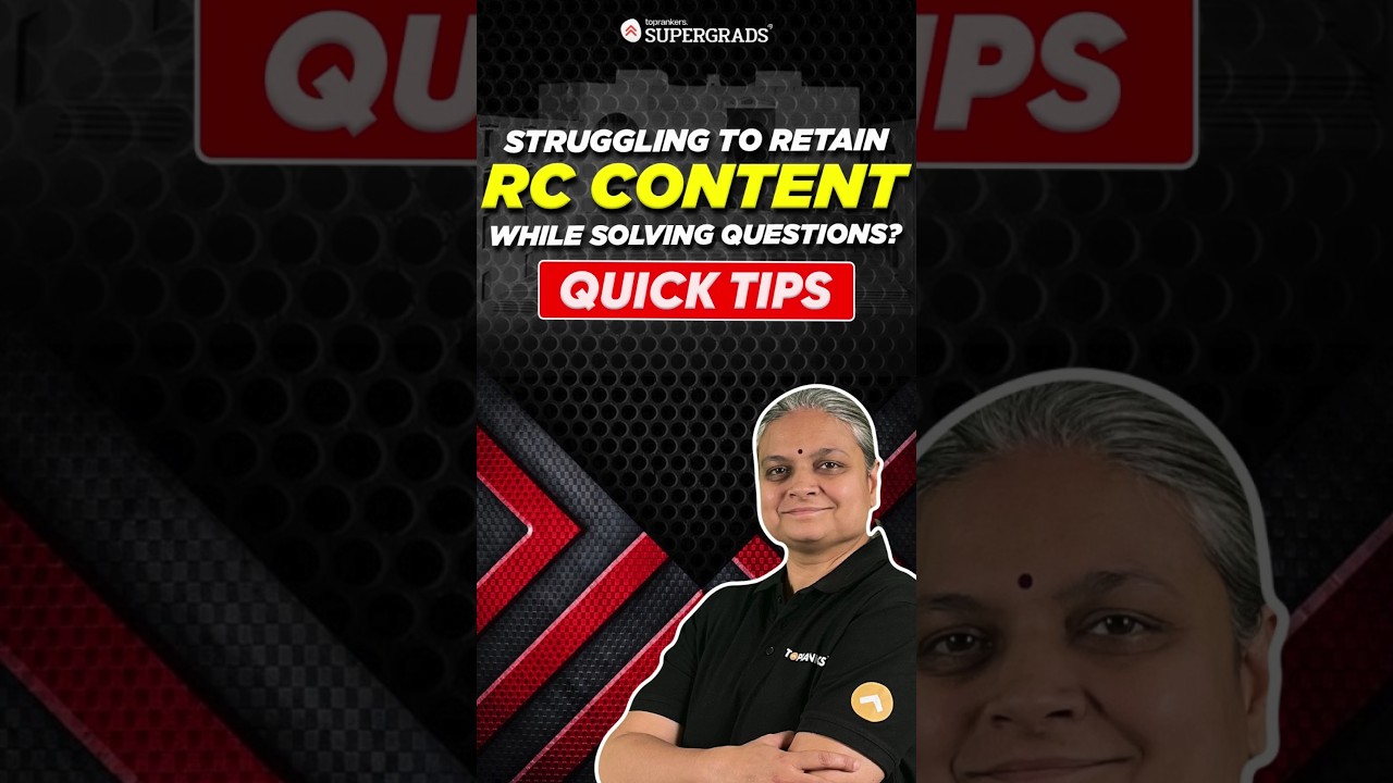 Struggling to Retain RC Content While Solving Questions? 🧠 Quick Tips | CAT VARC Strategy | #shorts