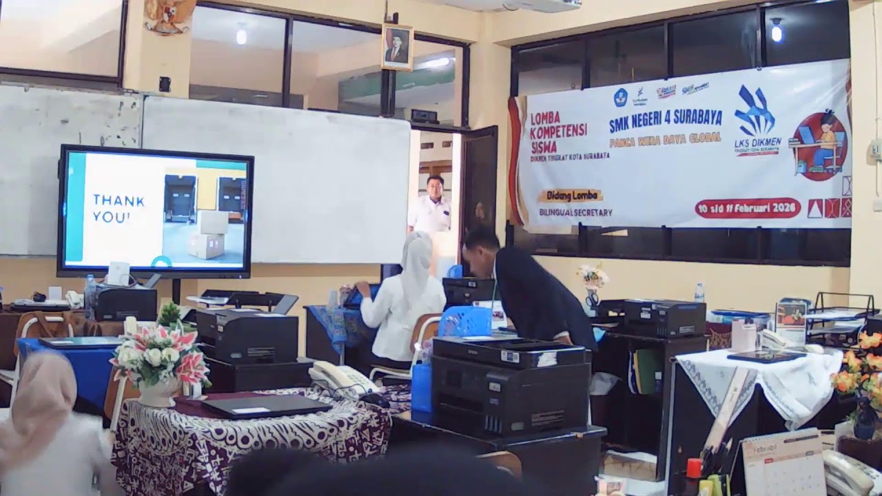 LKS DIKMEN TINGKT KOTA SURABAYA BIDANG LOMBA BINLINGUAL SECRETARY 11 FEBRUARI 2026