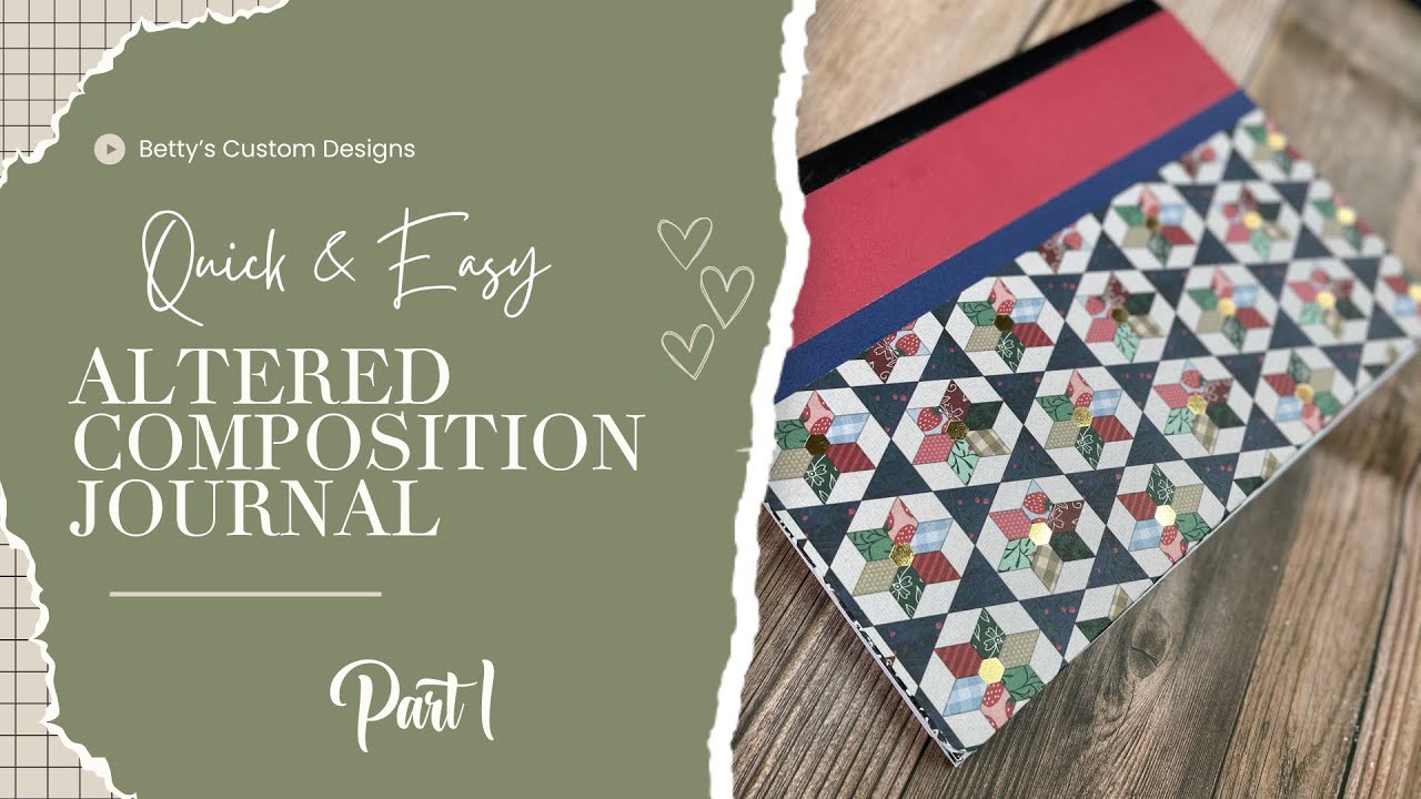 Altered Composition Junk Journal Planner - Quick and Easy Tutorial - Part 1 - Cheap Planner Idea