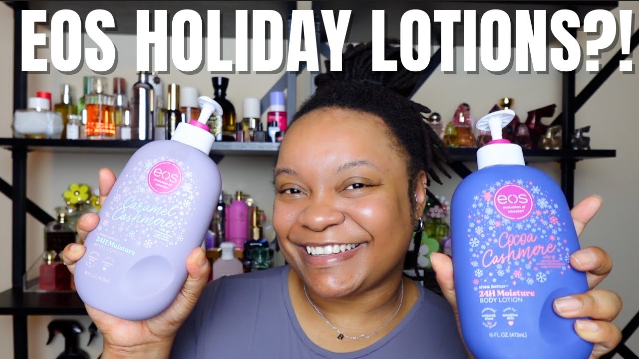 EOS Holiday Collection Review | Cocoa, Caramel & Peppermint Cashmere!
