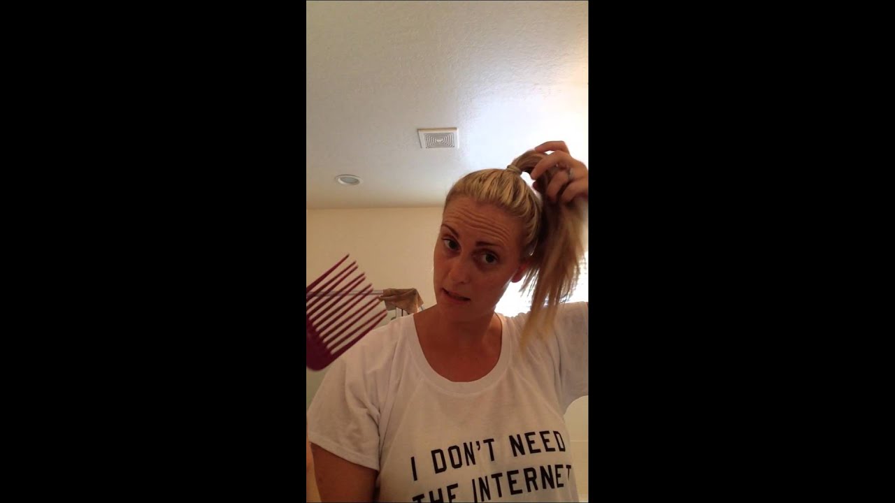 Top knot! Trick for the thin haired