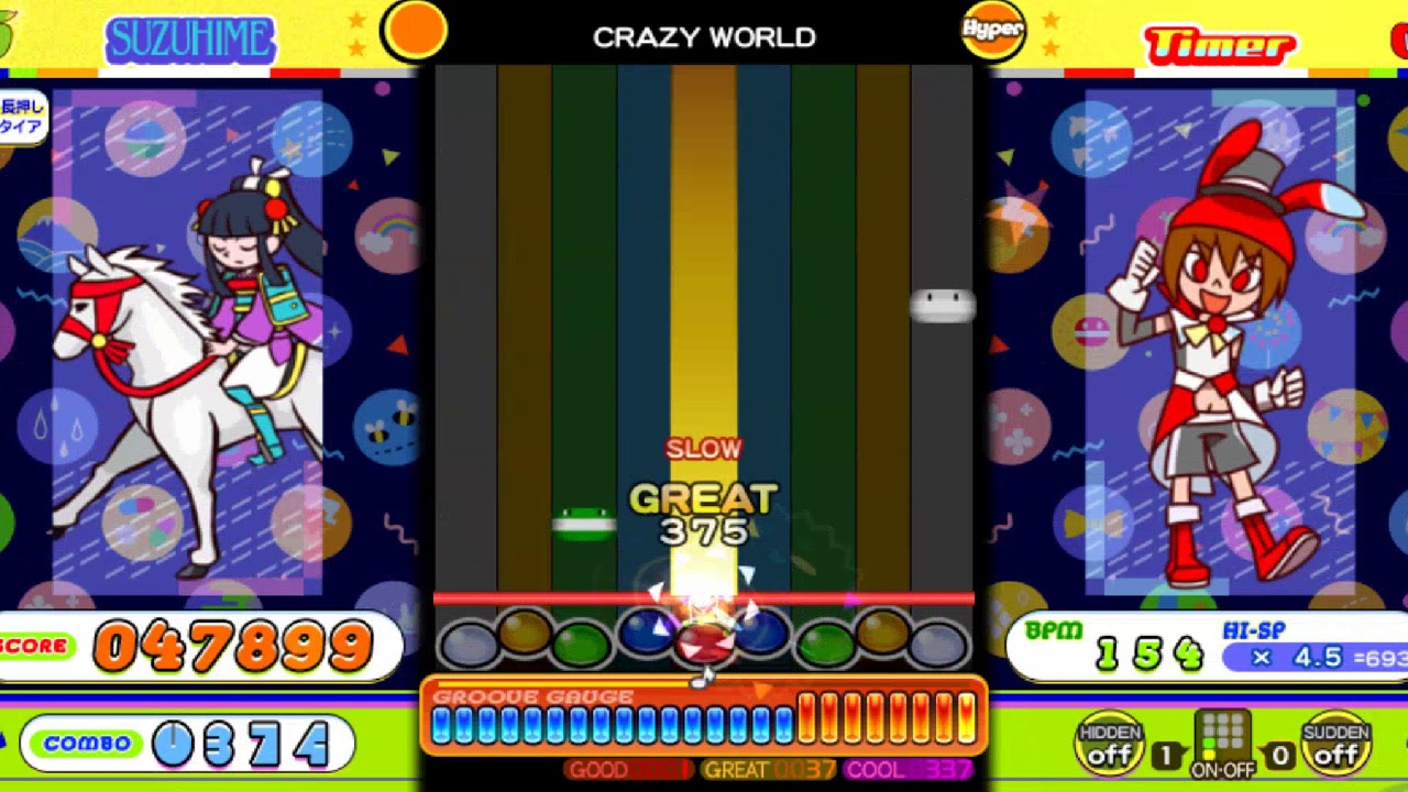 ポップンミュージックlively CRAZY WORLD（H）Lv37