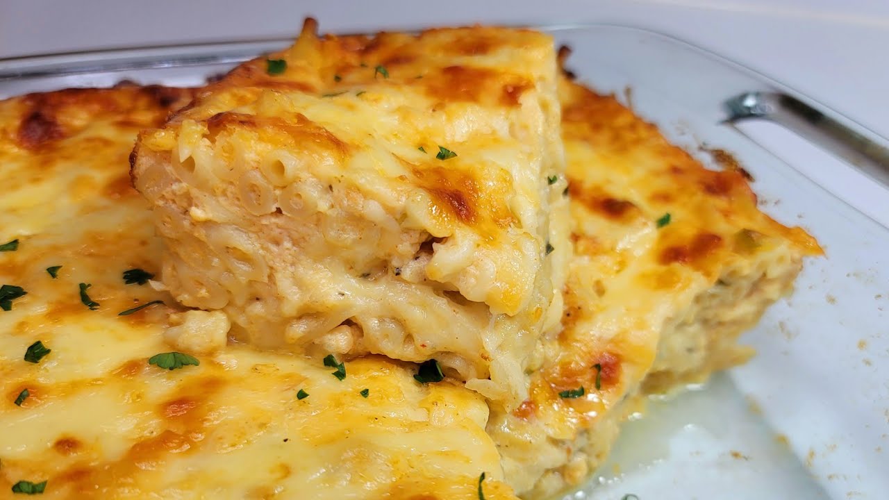 Карибские макароны с сыром/макаронный пирог | рецепт