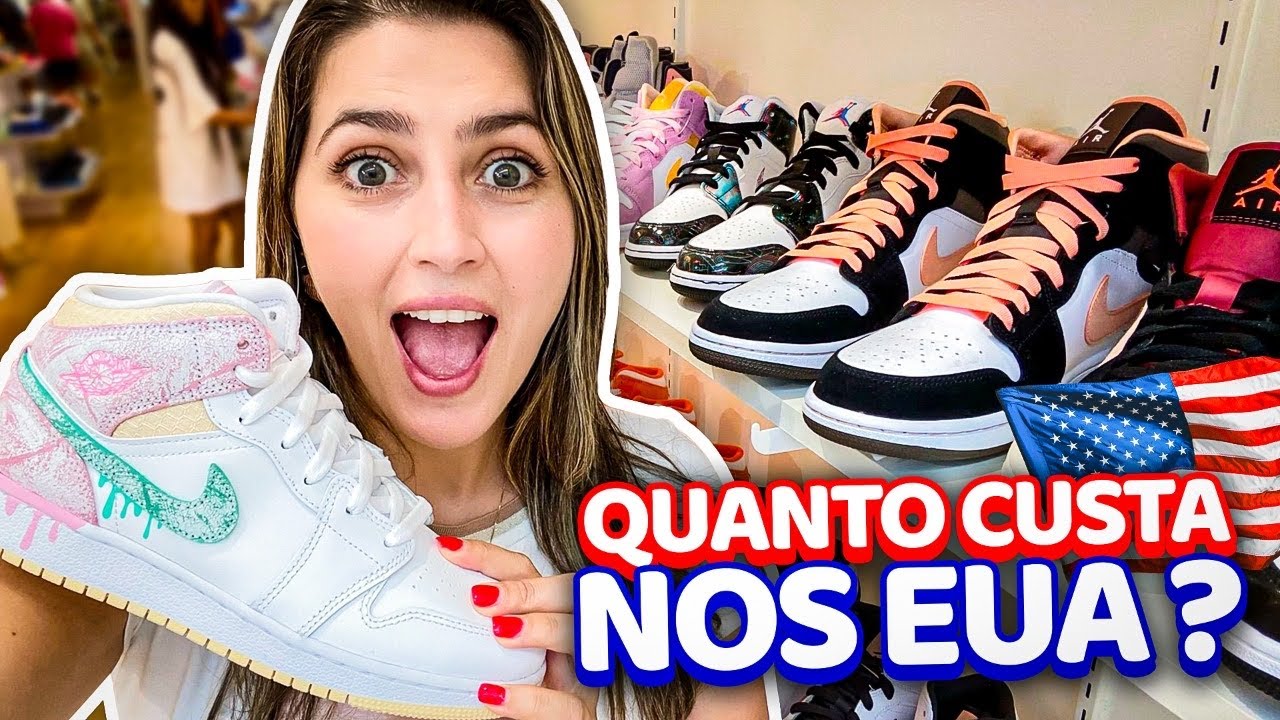 Tênis da Nike e Air Jordan nos EUA 🇺🇸 Vamos as compras em Orlando
