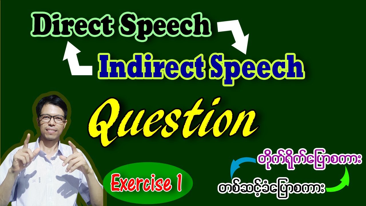 Direct - Indirect - Questions with helping verbs - Exercise 1