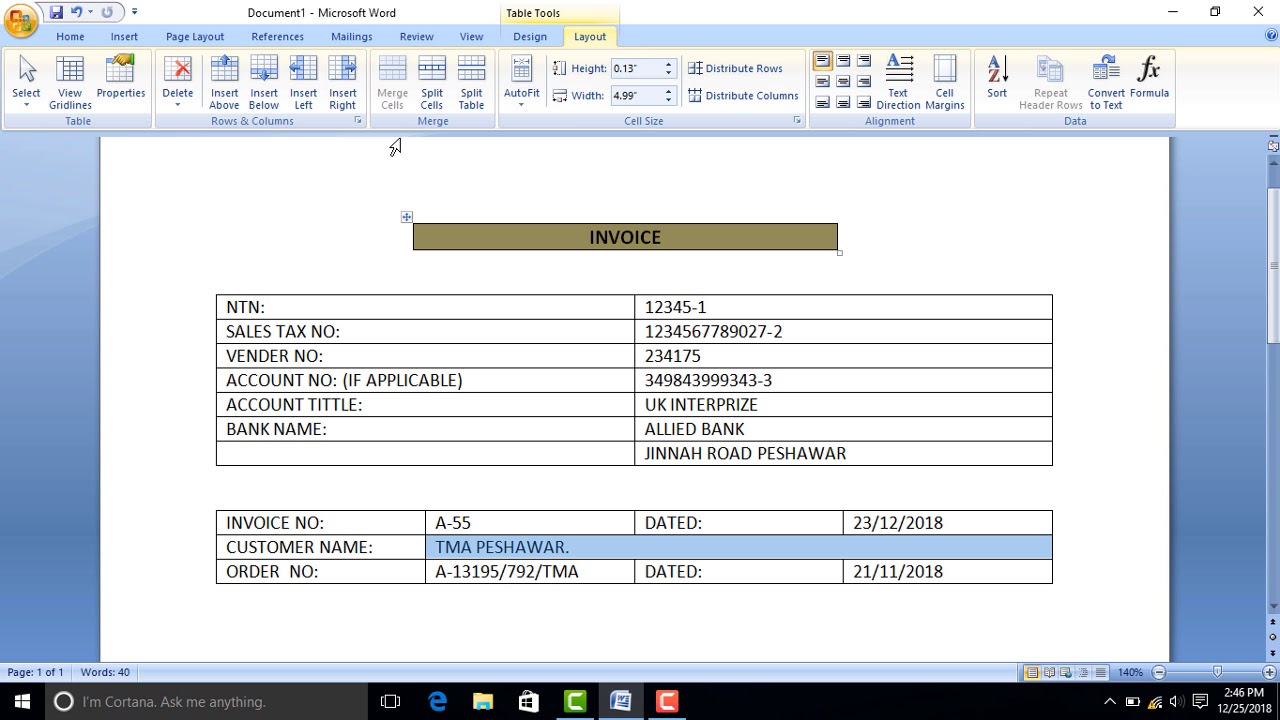 How to Create Invoice : Easy Method