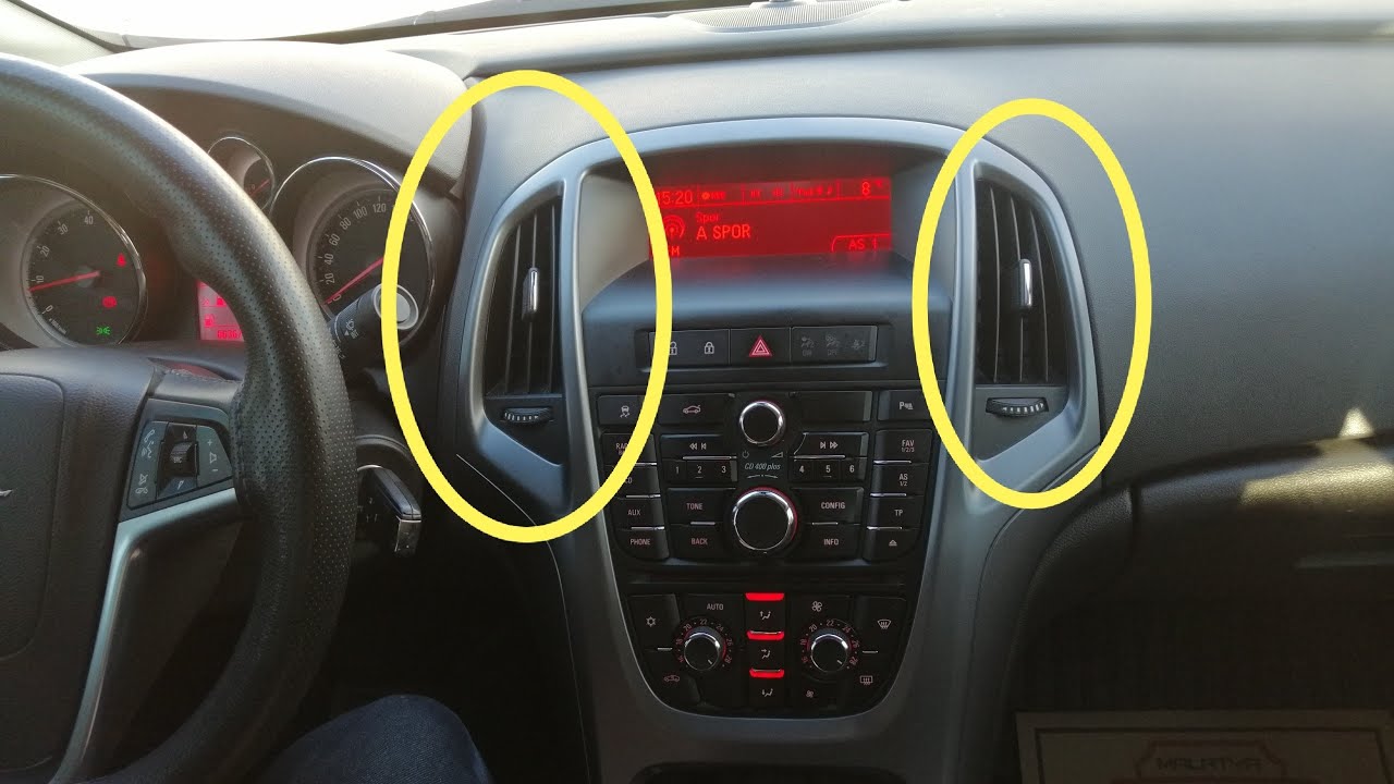 Astra J Havalandırma Izgarası Sökümü