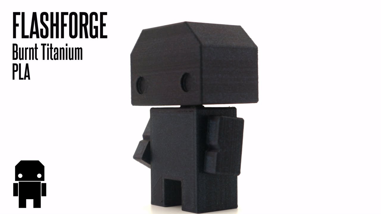 320 FLASHFORGE Burnt Titanium PLA | 3D printed sample | #FilaMODE