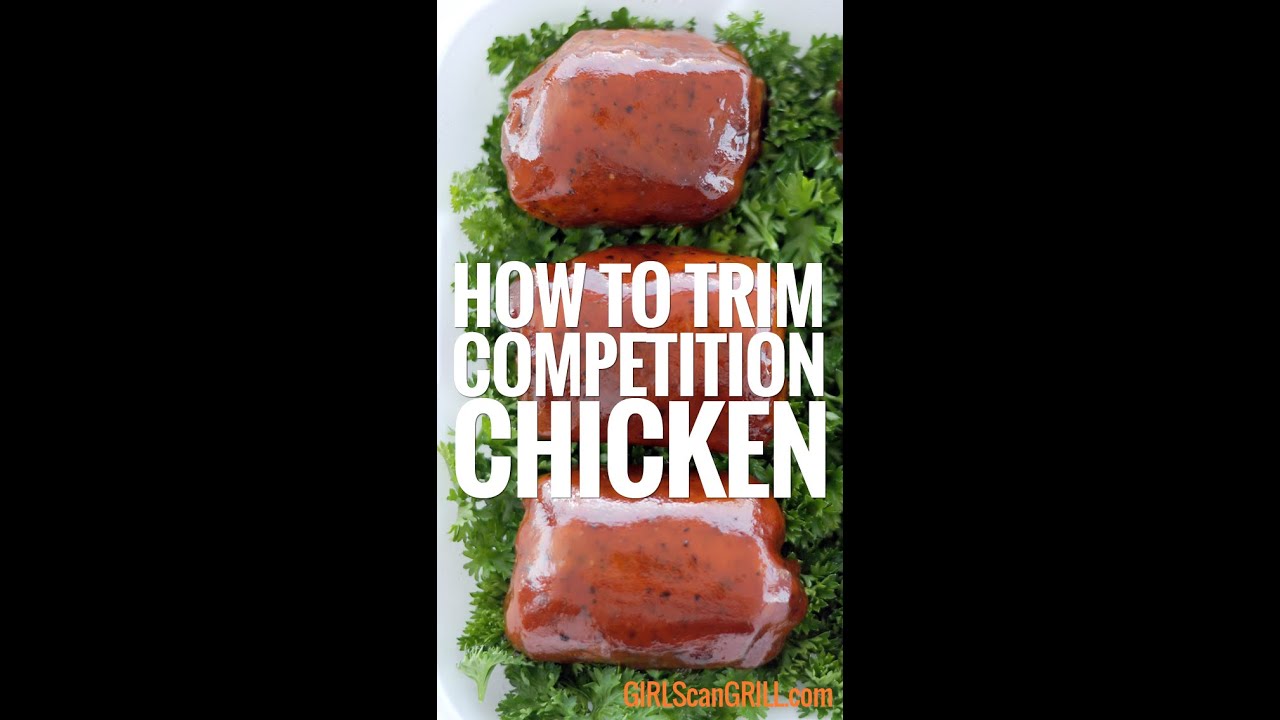 Trimming Competition Chicken Thighs