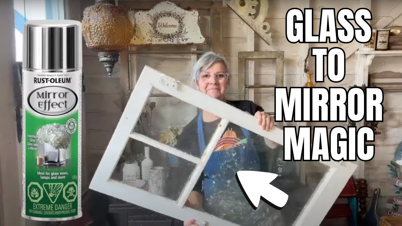 Glass to Mirror Magic: DIY Upcycle with Mirror Spray Paint