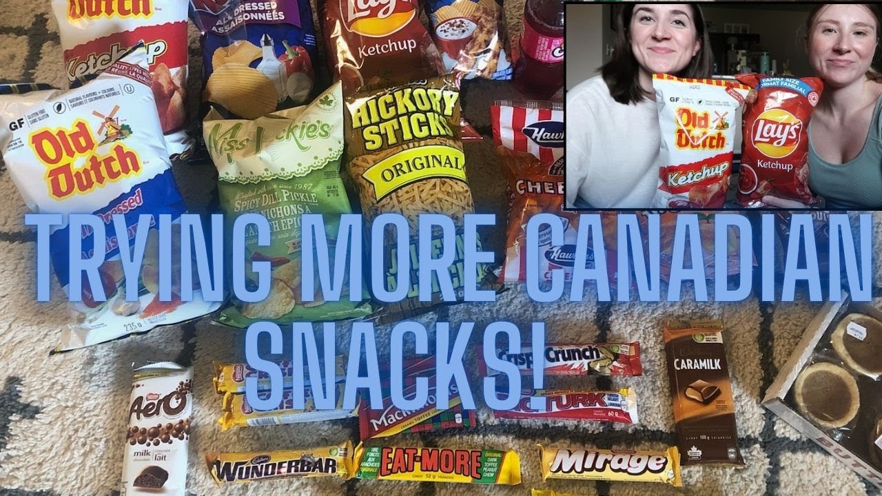 Американцы пробуют канадские закуски и сладости! Hickory Sticks, Cheezies, Cadbury Caramilk, Jos ...