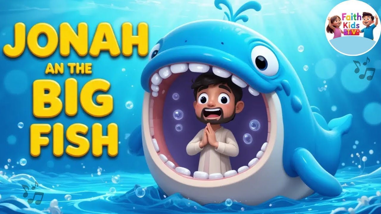 Jonah and the Big Fish🎵 | Bible Stories For Kids | Nursery Rhymes - Faith Kids TV 