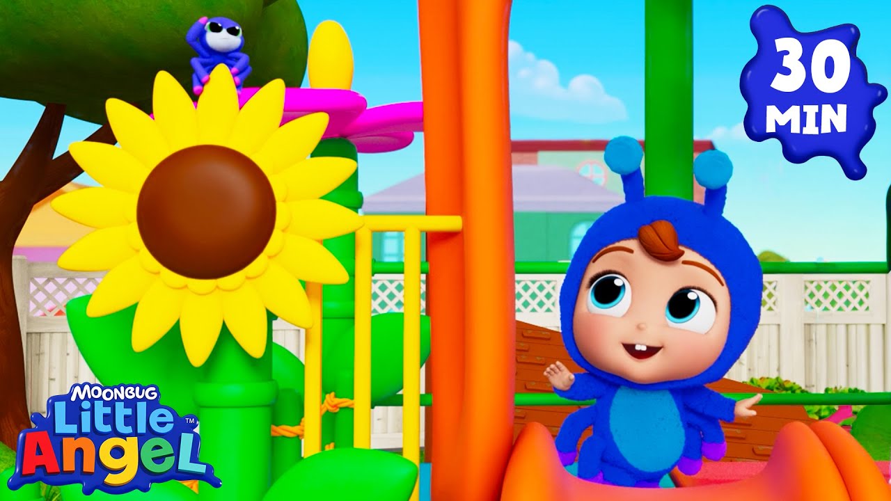 Fun Fall Activities and Songs! | Little Angel | Head Shoulders Knees Toes | Cartoons For Kids