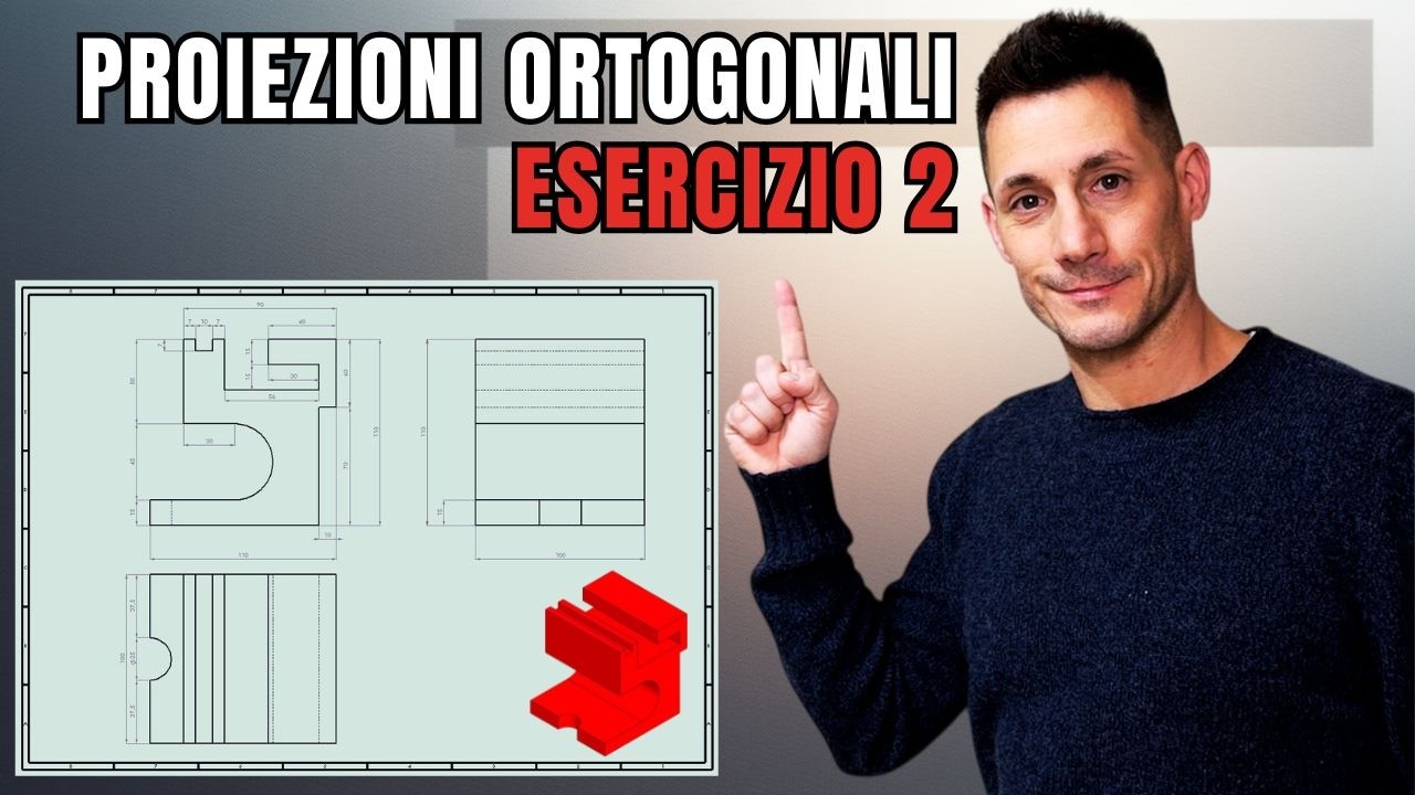PROIEZIONI ORTOGONALI DI SOLIDI - ESERCIZIO 2