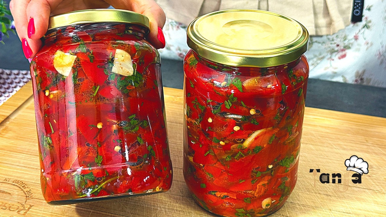 без 50 баночек, не жди зимы! Жареный перец с чесноком! Лучший зимний салат!