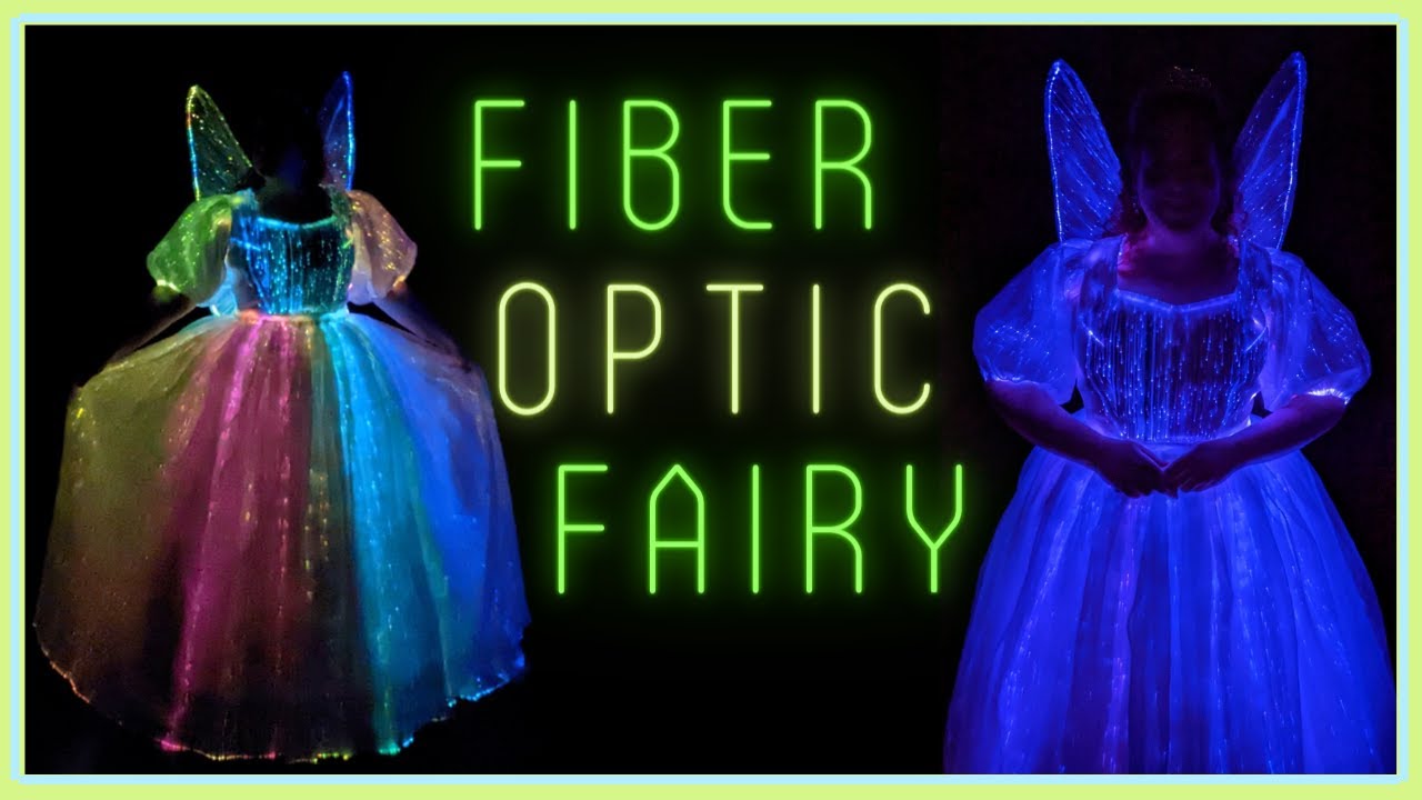 I Made Fiber Optic Fairy Wings! // The Finished Fiber Optic Fairy Ballgown