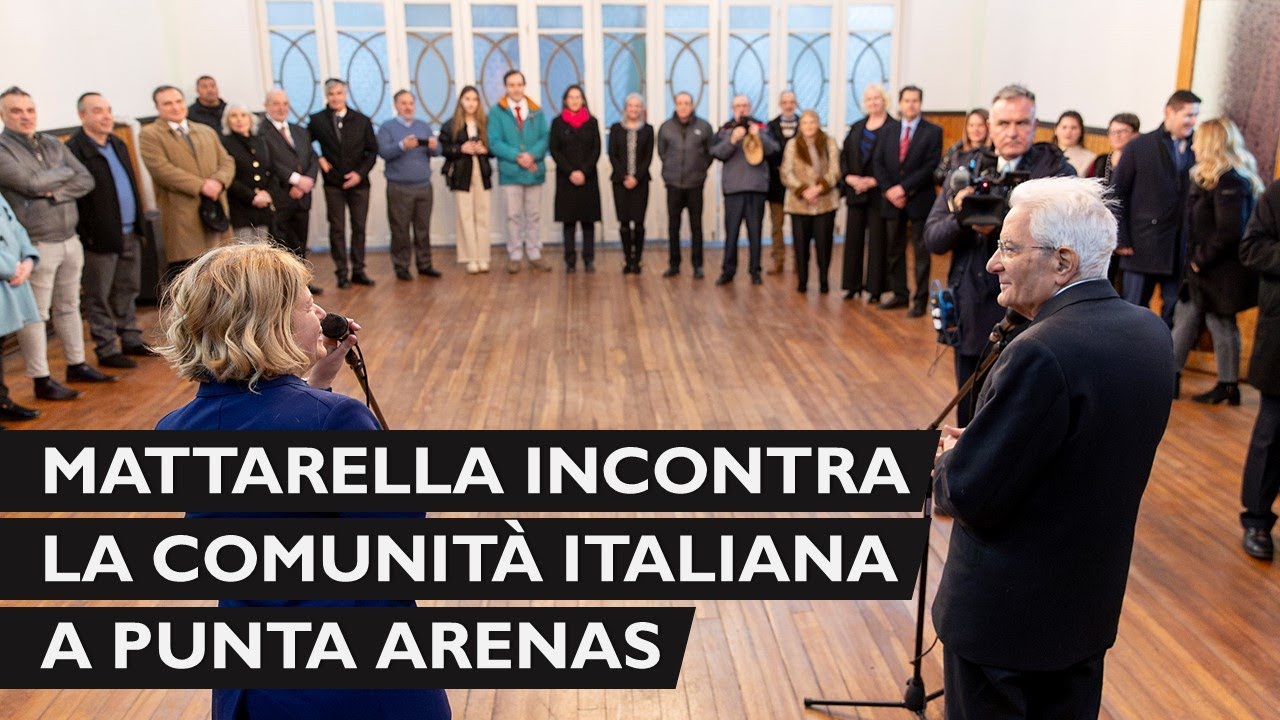 Mattarella incontra una rappresentanza della comunità italiana a Punta Arenas