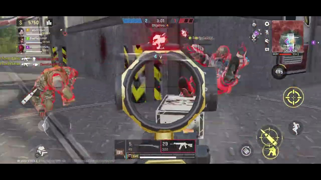 Escuadrones un equipo de noobs y me toca carrear las rondas #bloodstrikemobile #gaming #bloodstrike 