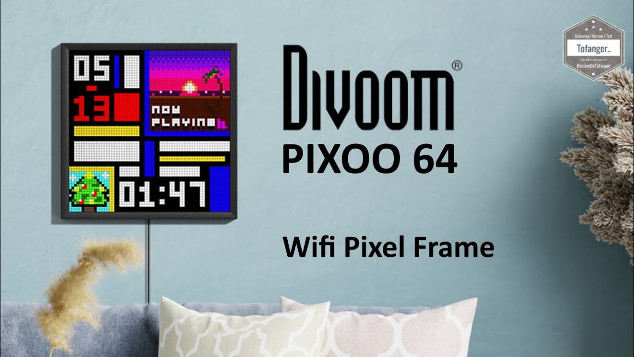 DIVOOM Pixoo64 ❤️ Цифровая фоторамка Pixel Art 64 * 64 - Приложение DIVOOM SMART - Распаковка