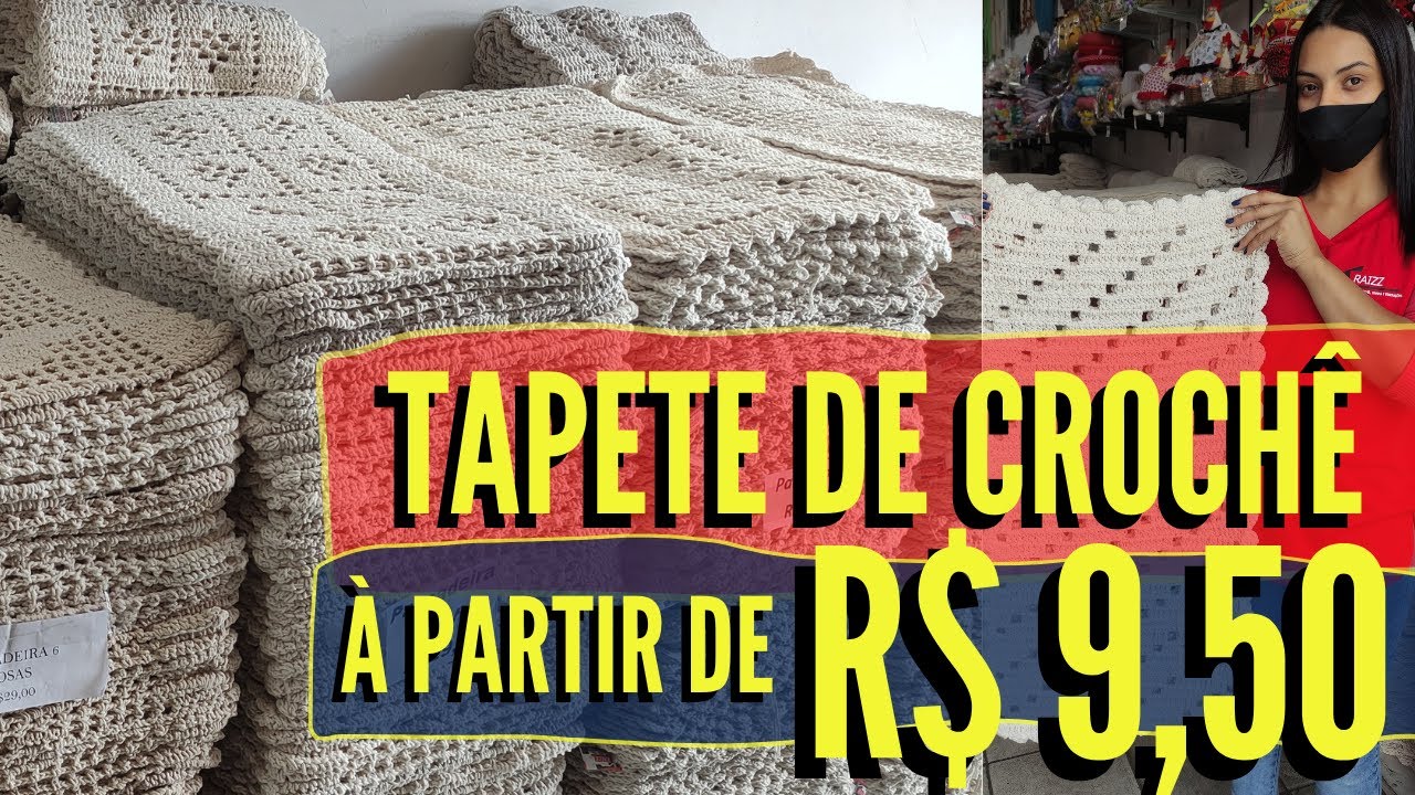 U-R-G-E-N-T-E 🚨 TAPETE DE CROCHÊ POR R$9,50 GANHE DINHEIRO 😮🤑😍