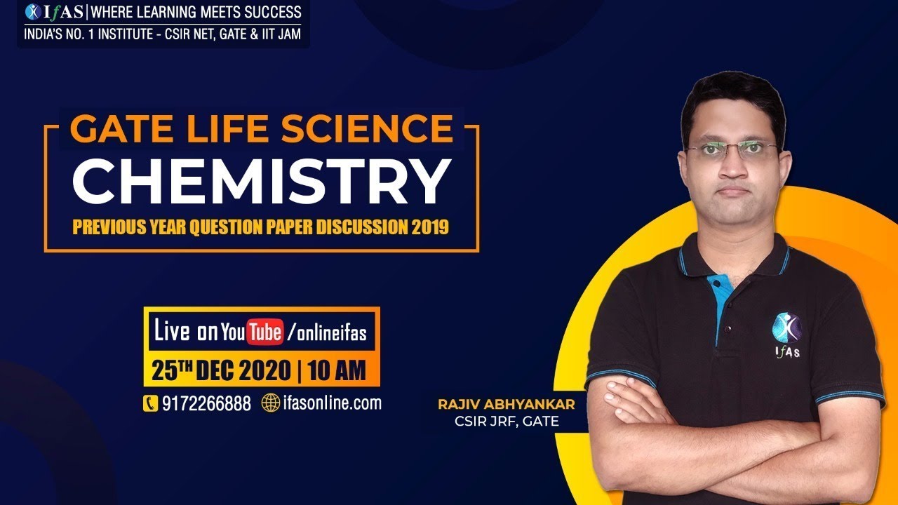 GATE 2019 PAPER DISCUSSION | CHEMISTRY