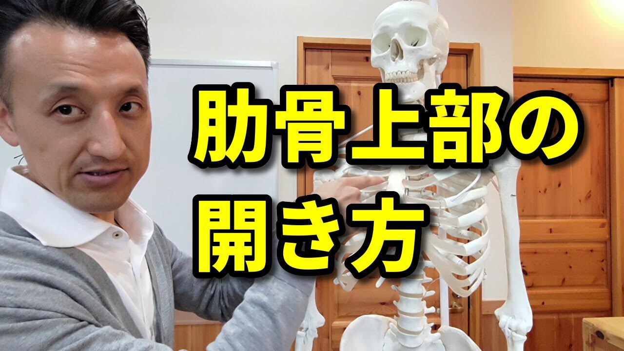 肋骨上部の開き方｜三重県桑名市の整体にこにこスタイル