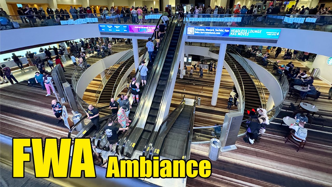 [NO TALKING] Furry Con Ambiance ASMR