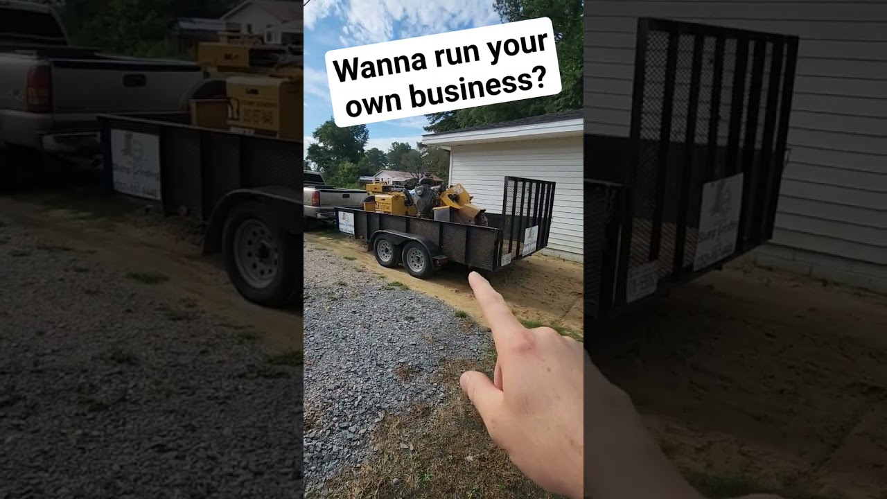 wanna run your own business? #stump #stumpgrinder #business #businessexperience #businessadvice
