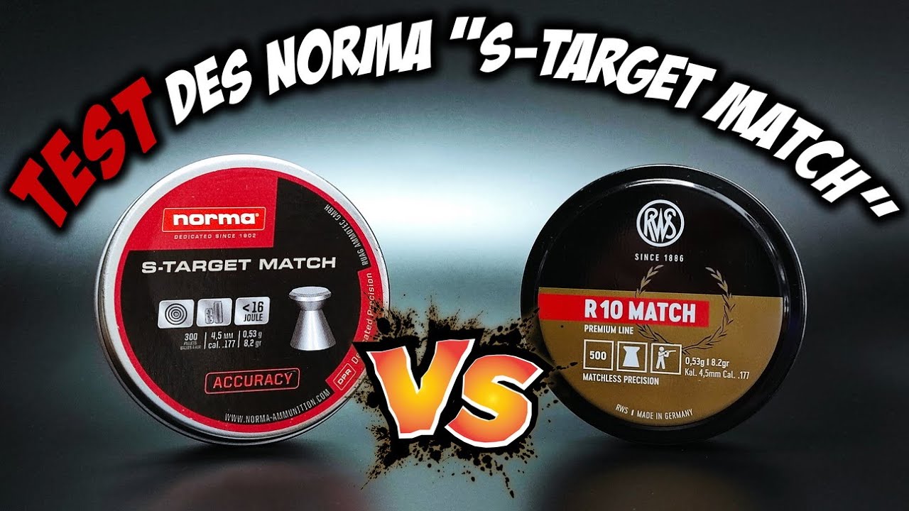 Test plombs - Norma S-Target Match 4.5mm/0.53g. à 20m.