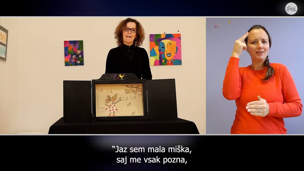 Pravljica: Miška in veter v slovenskem znakovnem jeziku