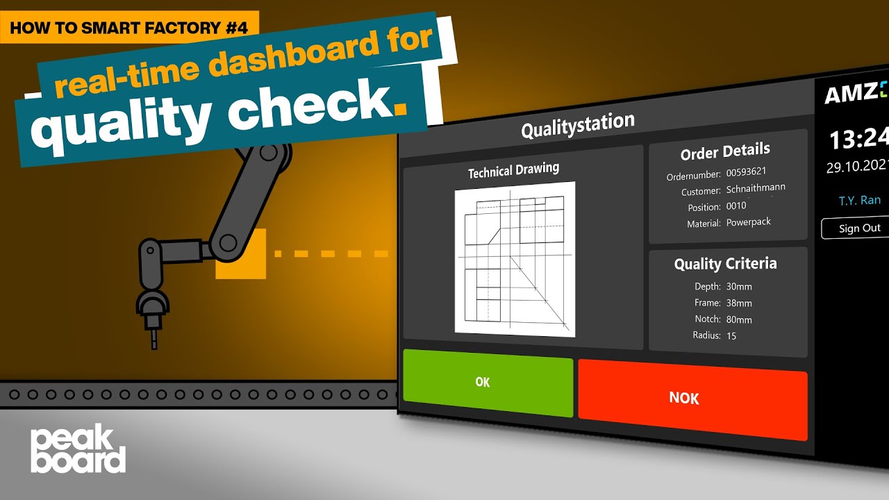 How to Smart Factory #4 - Real-time Dashboard for Quality Check