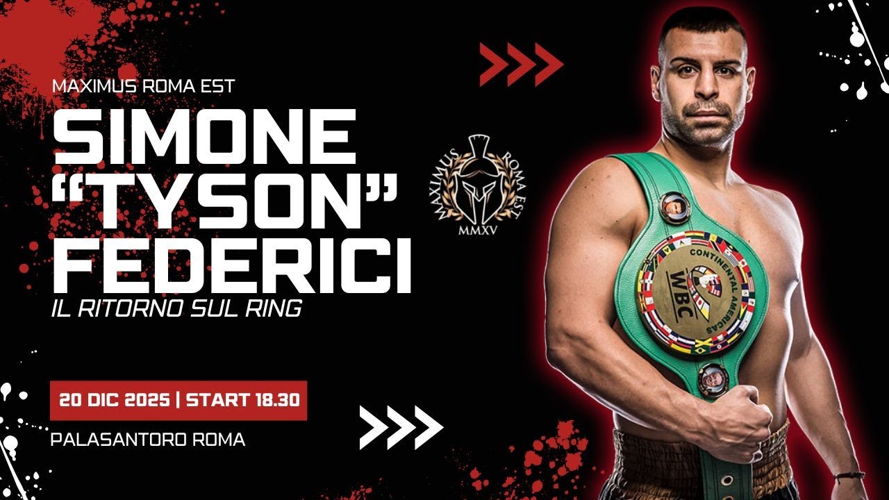 🥊 SIMONE “TYSON” FEDERICI TORNA SUL RING! | DIRETTA LIVE DTT CH 244 – Fighters Life TV