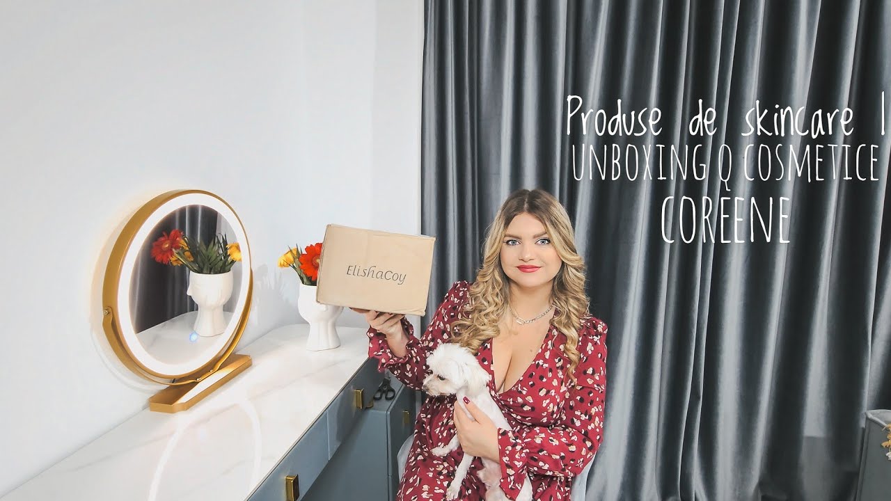 VLOG | Produse de skincare: Unboxing Q Cosmetice Coreene 😍🌟 #skincare #unboxing #video