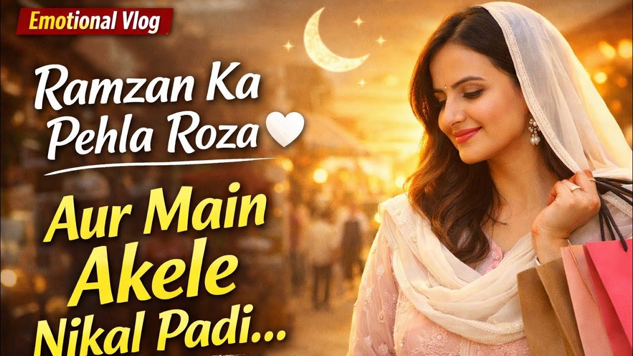 🌙 Ramzan Ka Pehla Roza | Akele Shopping Aur Dil♥️ Ka Sukoon⁉️  Ramadan Vlog 2026