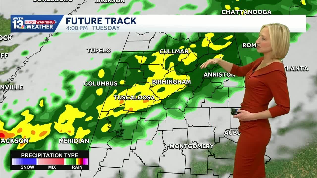 Alabama's weather trends warmer with the next chance for rain arriving early this week