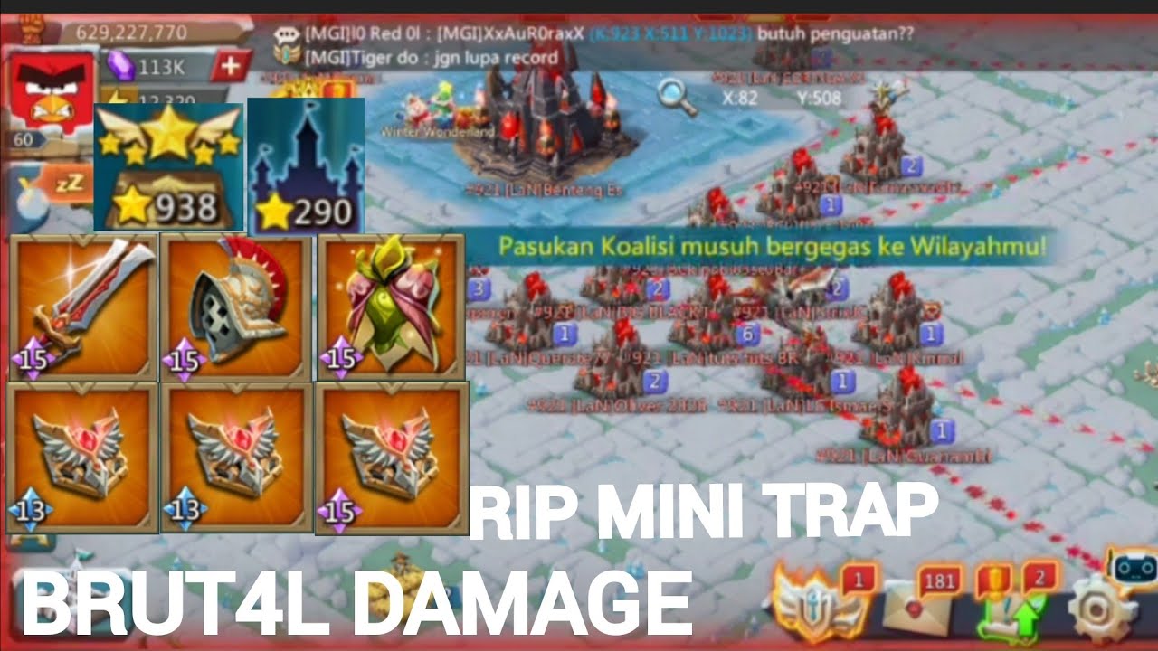 KVK..TITAN 11 K ASTRA 15 COME FOR MINI TRAP..INSANE DAMAGE..LORDS MOBILE