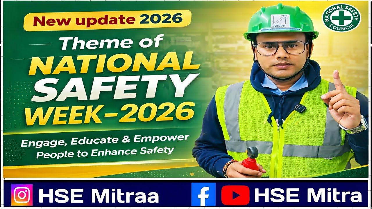 Theme of National Safety Week 2026 | New Safety Update 2026 | Engage, Educate & Empower 🔥