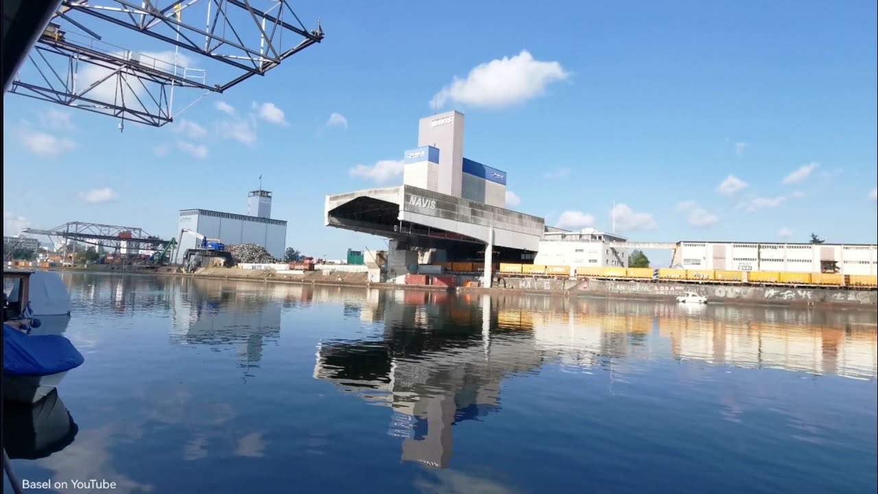 Der Rheinhafen 🇨🇭Basel im Dreil&auml;ndereck🇩🇪🇨🇵 #4k