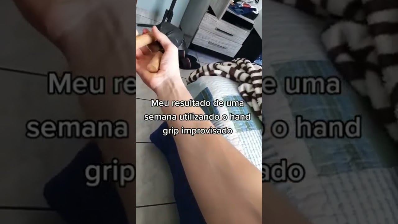 Meu resultado utilizando o Hand Grip improvisado #calistenia #shorts #treino