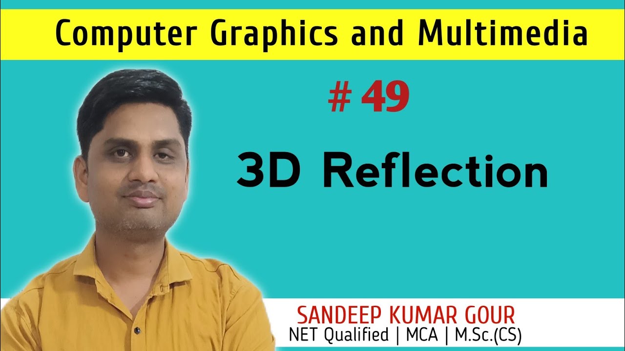 3D reflection in computer graphics | Three D reflection