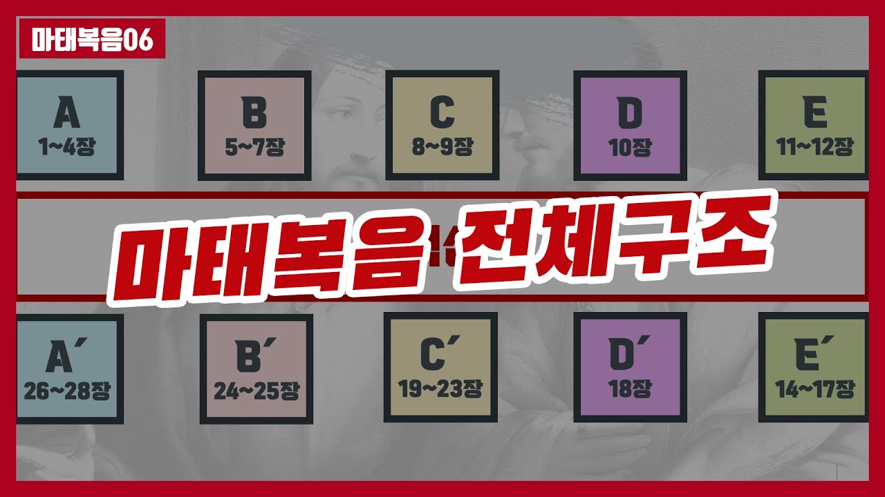 [마태복음06]성경구조 파악 비법 이것 하나면 끝!  #하마성경 [정은수TV]