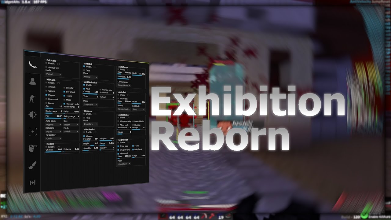 The BEST FREE MINECRAFT HACK CLIENT OUT THERE | Telly, Lagrange, Full Ab... | w/Exhibition Reborn