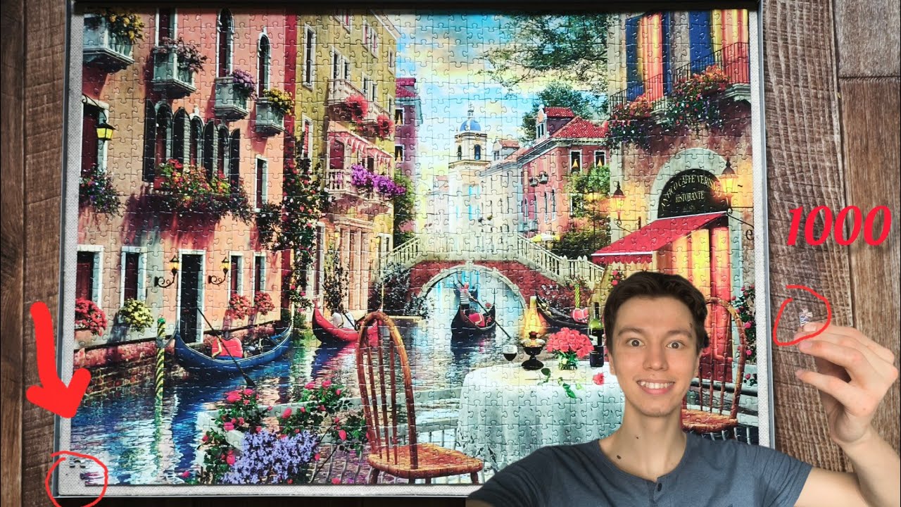 Сборка картины из 1000 пазлов 🧩 1 часть