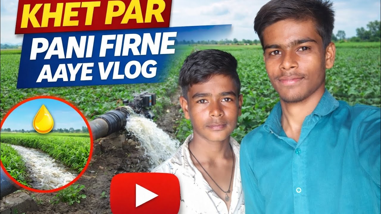 खेत पर पाणत करने गए 🌾🍁😝